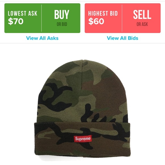 Supreme Other - Supreme Printed Camo Beanie Woodland Camo